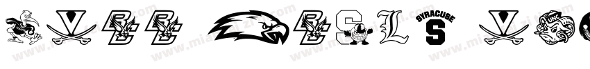 NCAA Bates College B字体转换